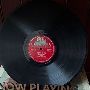 Columbia Black Vinyl Record with Red Label